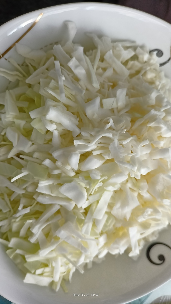 Нашинковала капусту. Фото автора