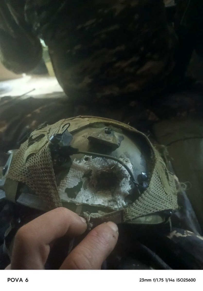 След от попавшей пули (фото из личного архива Зелёного)