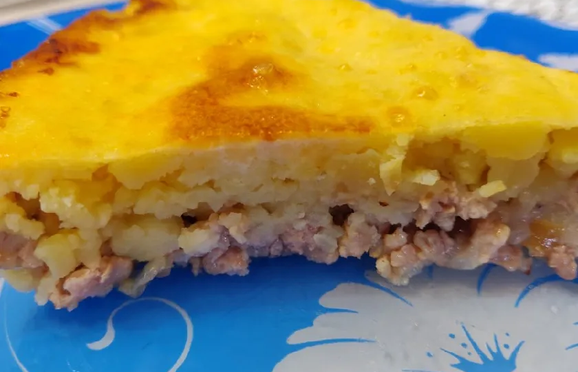 Картофельная запеканка с фаршем в духовке
