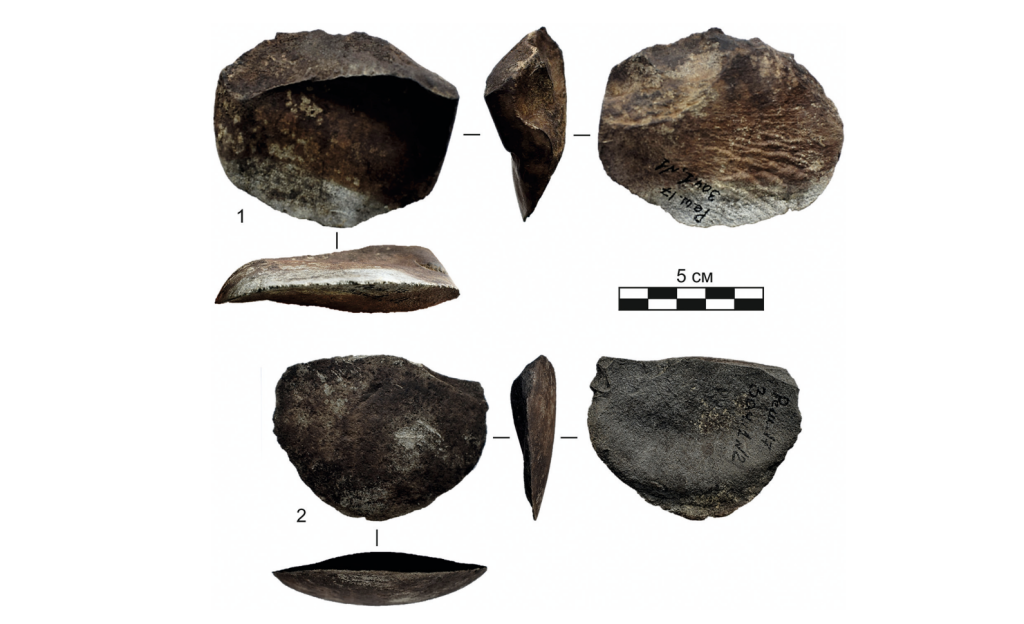    Галечные скребки со стоянки Решающий