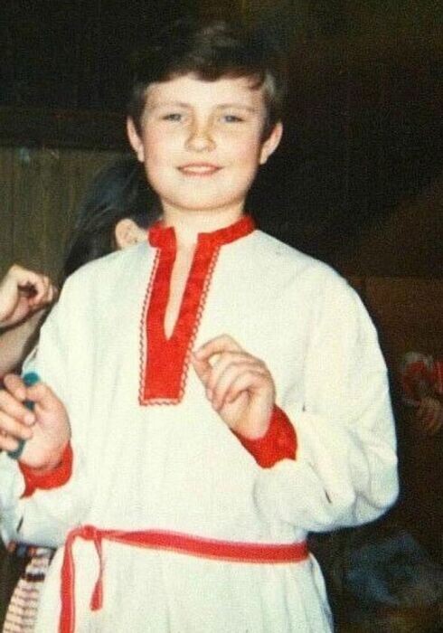    Маленький Андрей Захаренков, будущий Прохор Шаляпин, в детские годы.