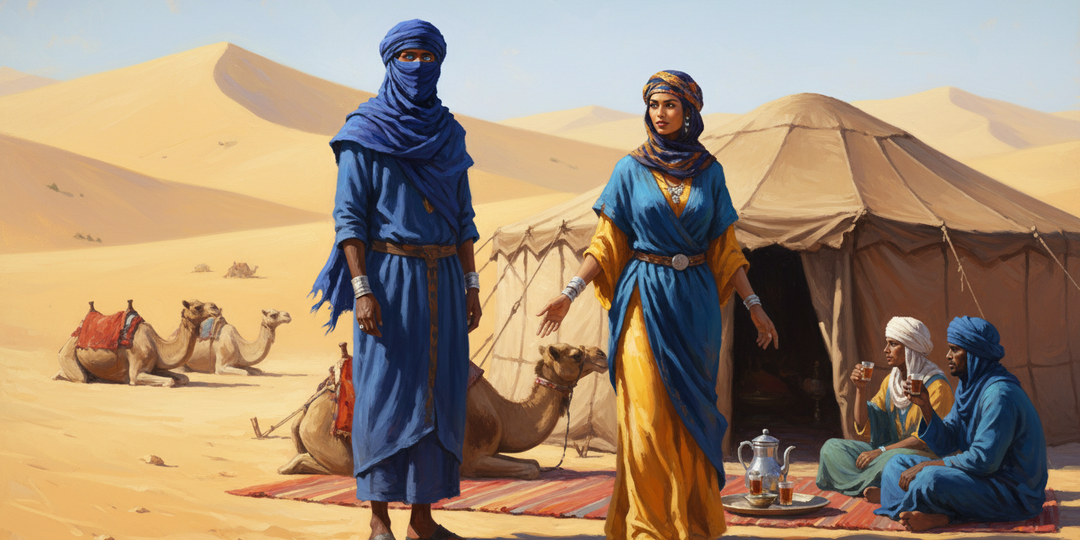 Почему у туарегов мужчина носит покрывало, а женщина живёт свободно