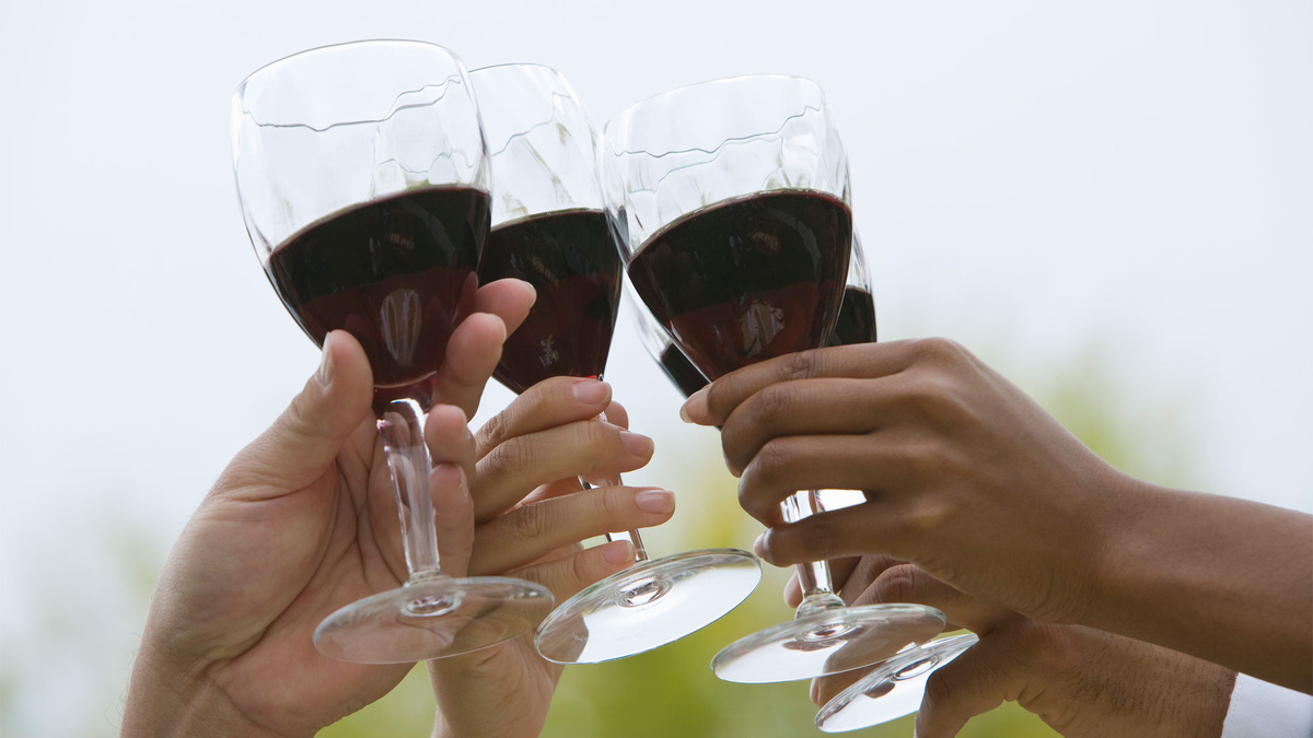    Бокалы вино тост алкоголь (глп)