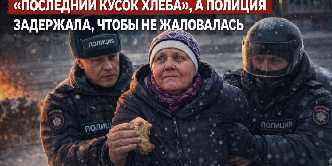 У женщины государство отобрало «последний кусок хлеба», а полиция задержала, чтобы не жаловалась