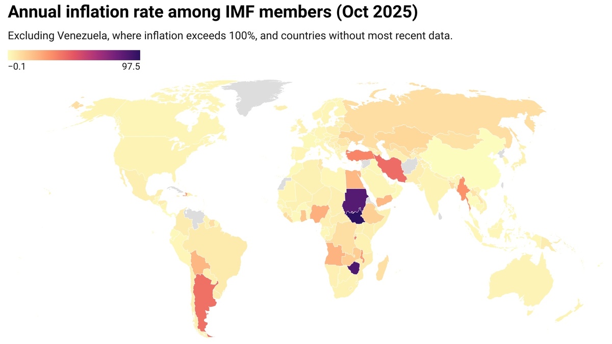     Уровень инфляции в мире за 2025 год   
(cc0) JJLiu112