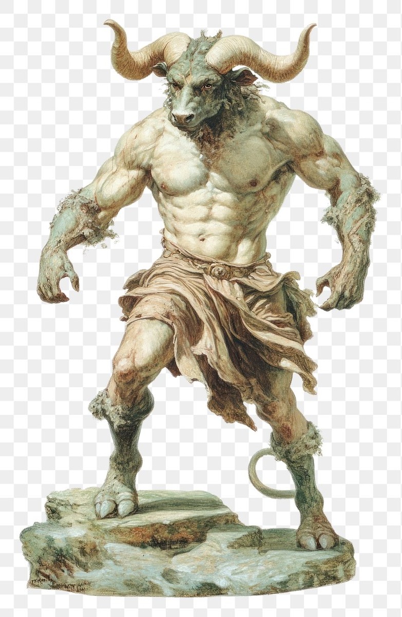 Минотавр — существо с телом человека и головой быка