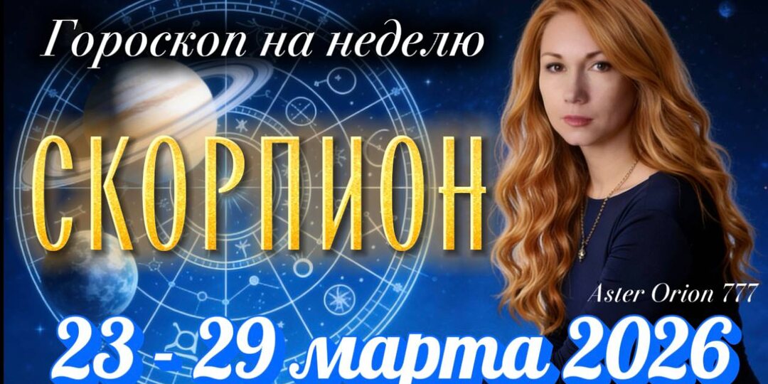 ♏️ СКОРПИОН (Гороскоп с 23 по 29 марта 2026 года)