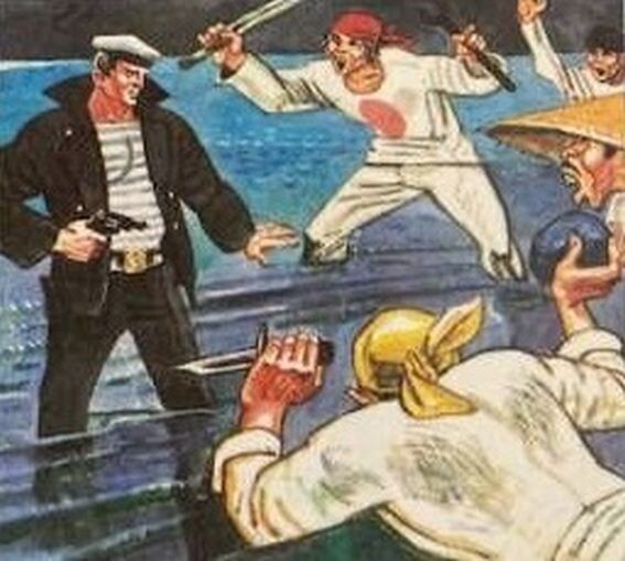 Шикарный остросюжетный бестселлер на морскую тему от сталинского писателя Сергея Диковского «Приключения катера «Смелый», 1939 г.