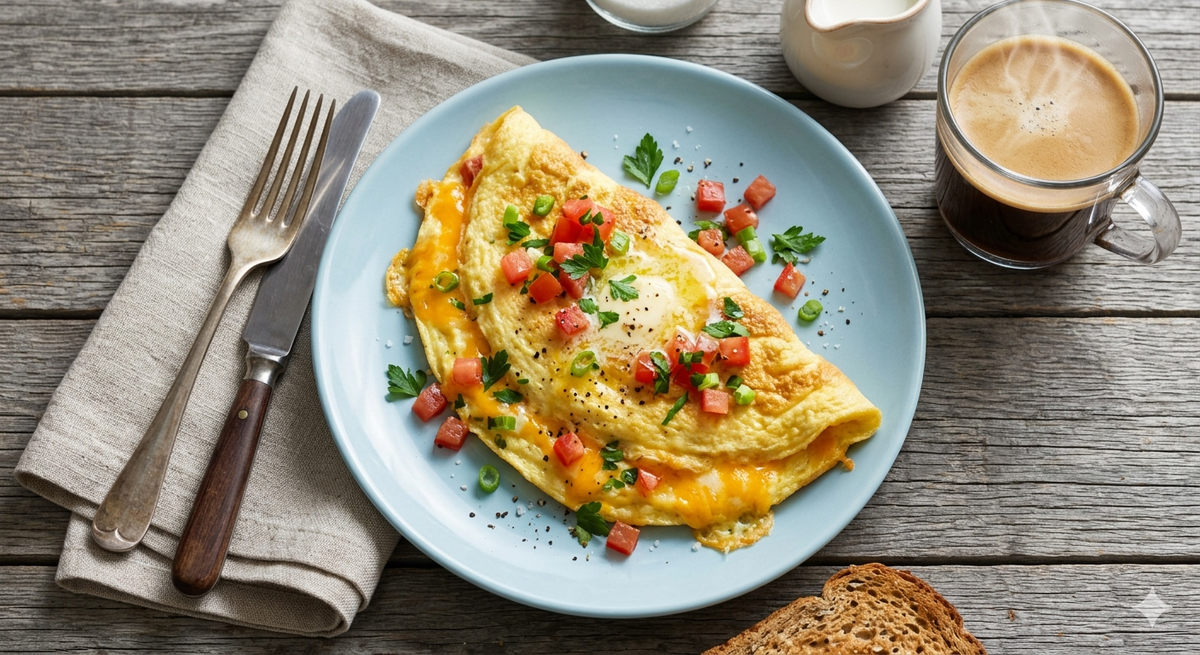 #завтрак #рецепты #омлет #быстрыйзавтрак #кулинария