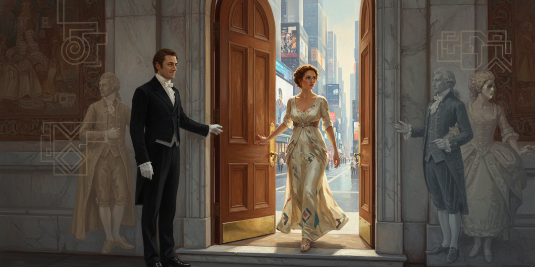 Почему "дамы вперёд" появилось как норма контроля, а не вежливости