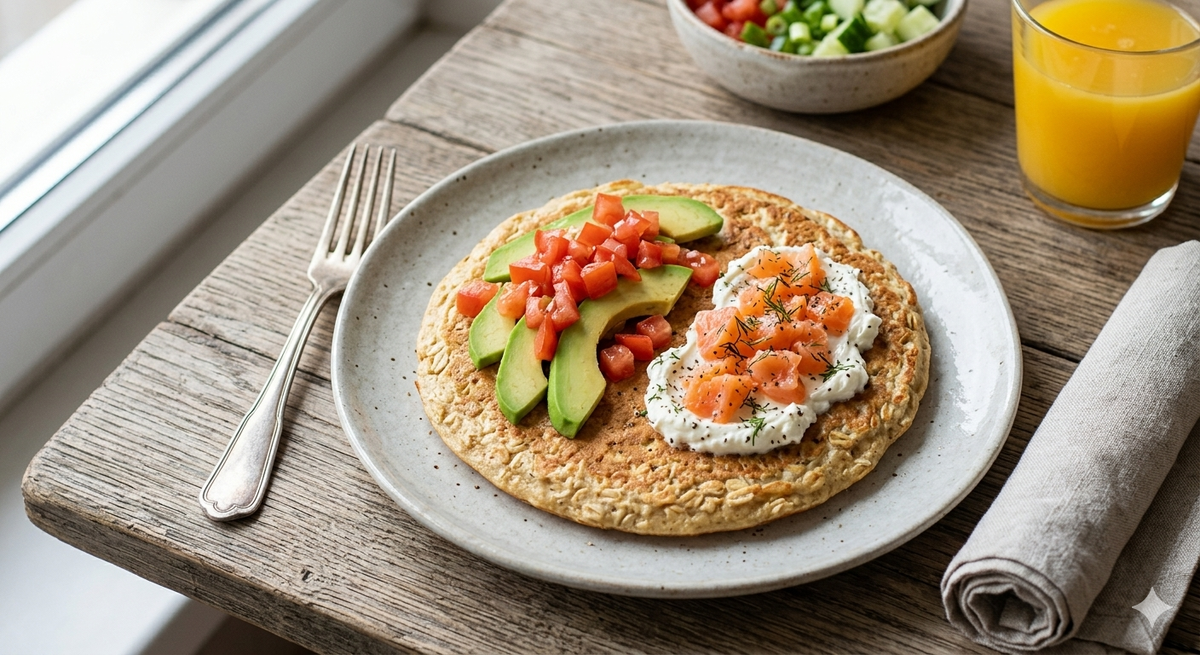 #завтрак #овсяноблин #пп #рецепты #здоровоепитание #быстроивкусно