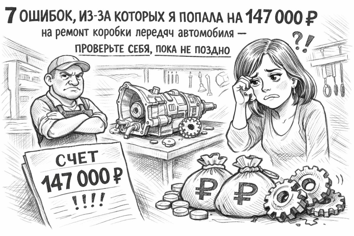 Рисунок. Ремонт коробки передач