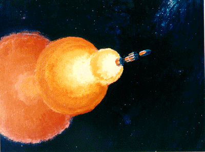 Полет космического корабля "Орион"