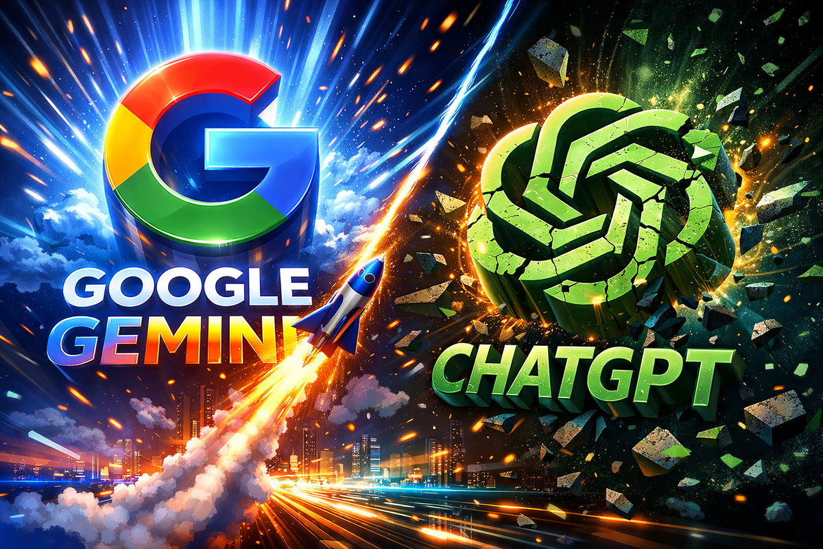 Google Gemini обогнал ChatGPT