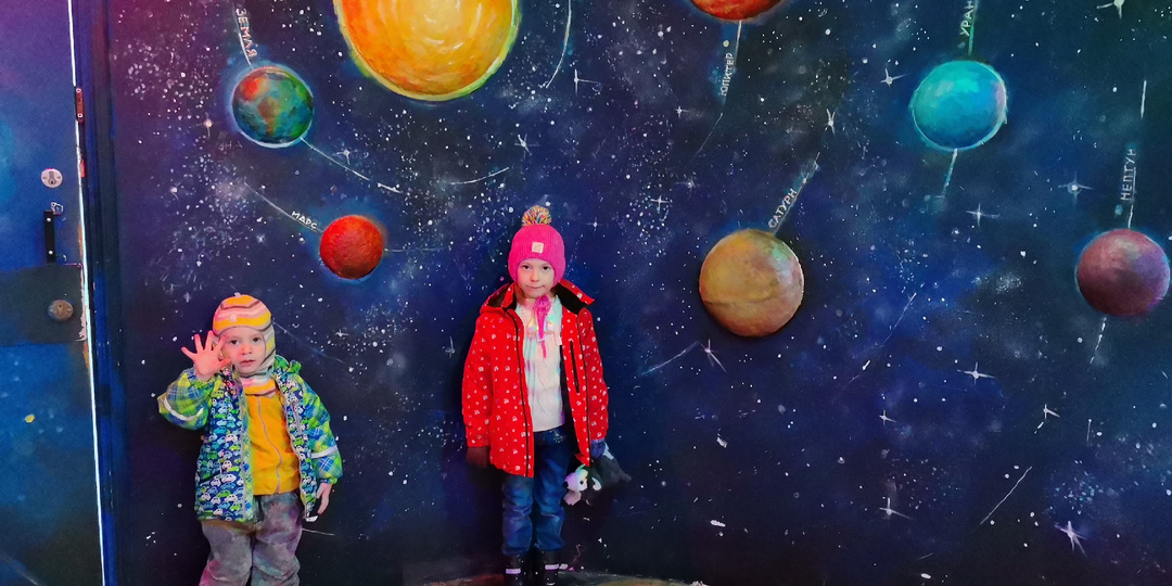 Санкт-Петербург с детьми. Сходили в Планетарий и на выставку динозавров.