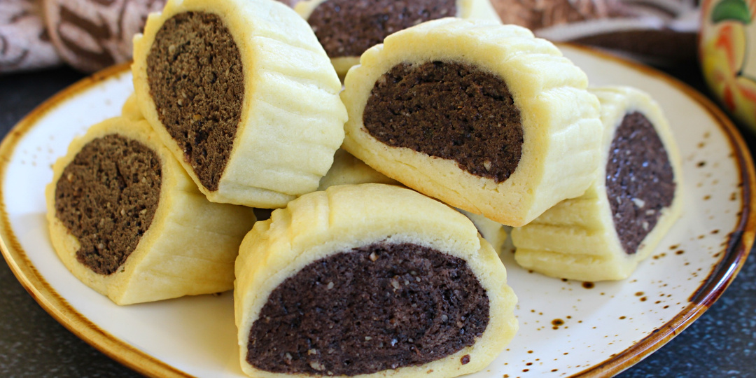 Домашнее печенье: двухцветное, нежное, красивое