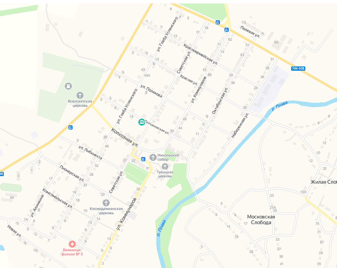 Современный план Крапивны