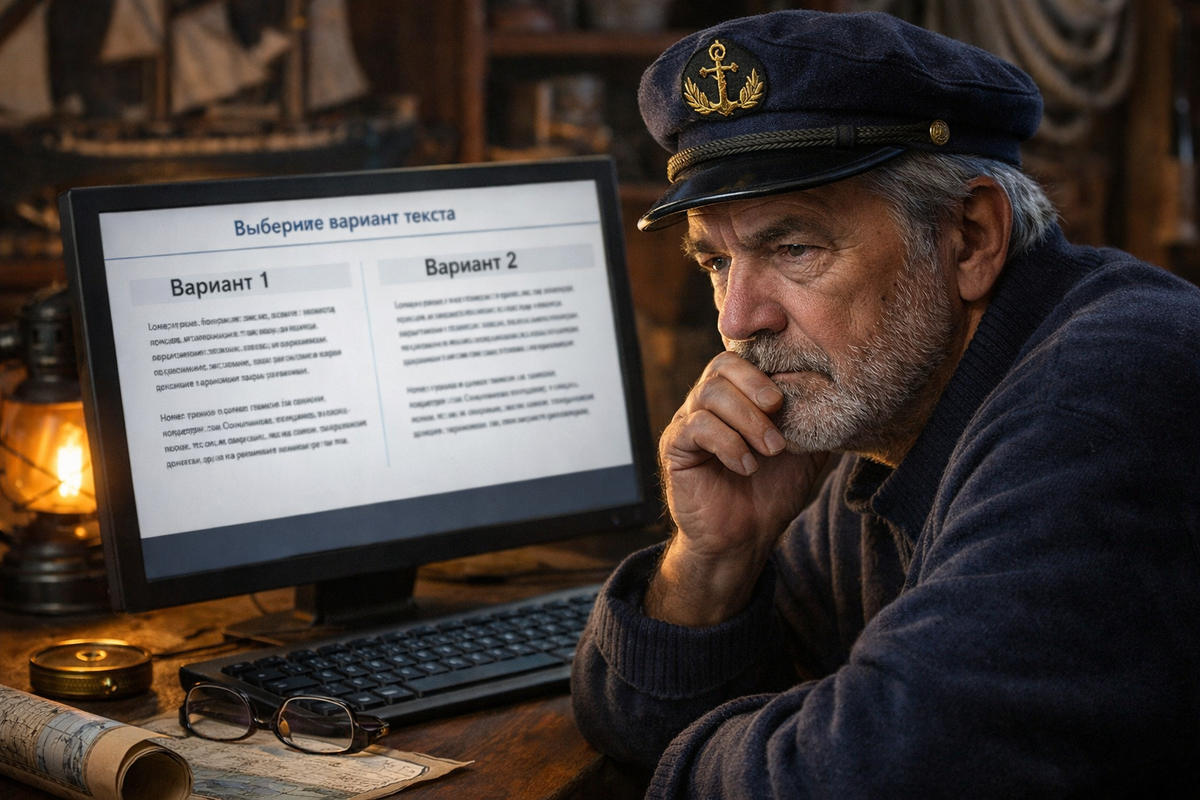 человек работает с нейросетью и не получает результата