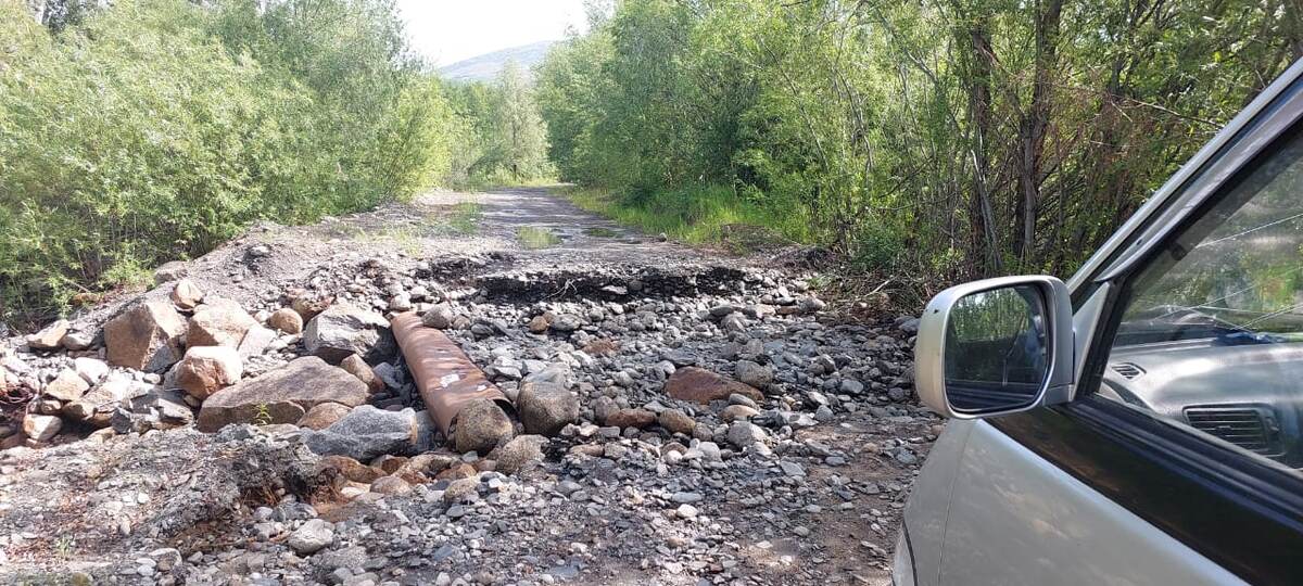 Смыло дорогу к баньке на озере....