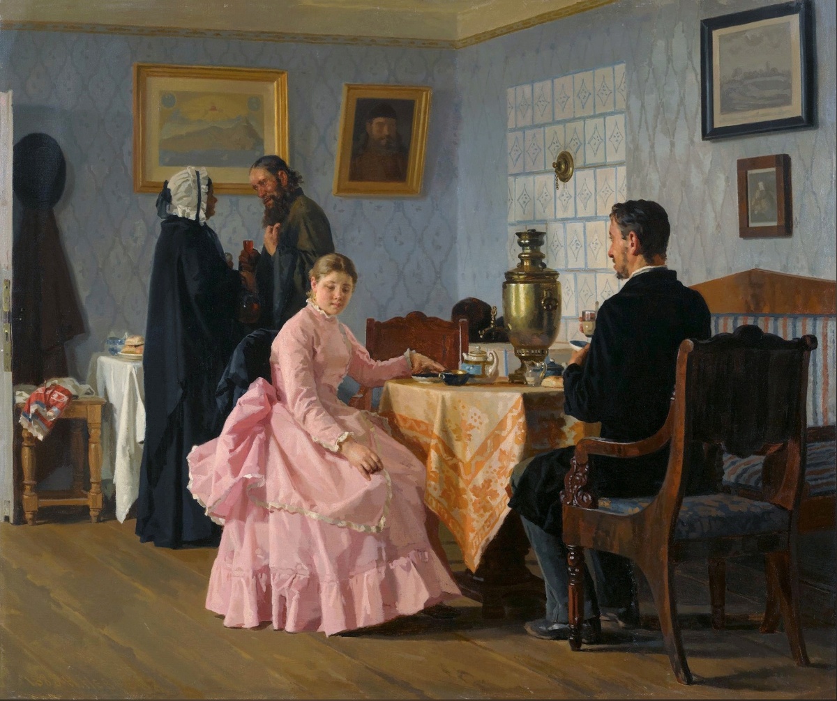 Неврев Николай Васильевич, Смотрины