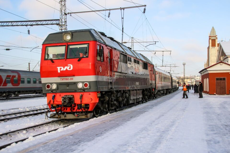   Пригородный поезд. Барнаул. Источник: Виталий Барабаш