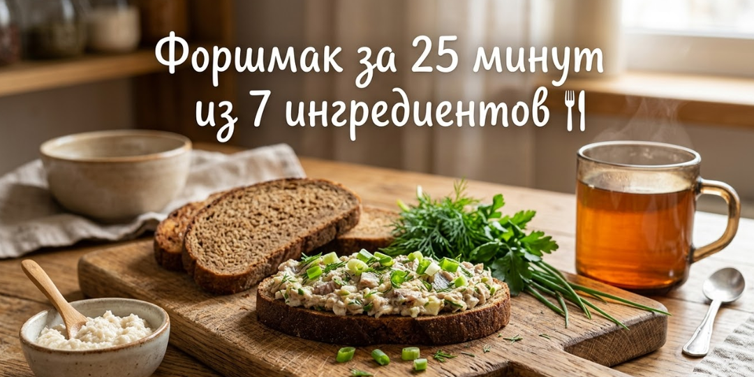Форшмак за 25 минут из 7 ингредиентов 🍴