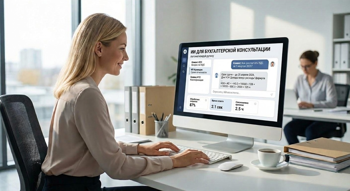 ИИ-ассистент отвечает на вопросы клиентов бухгалтерской фирмы в Telegram вместо бухгалтера
