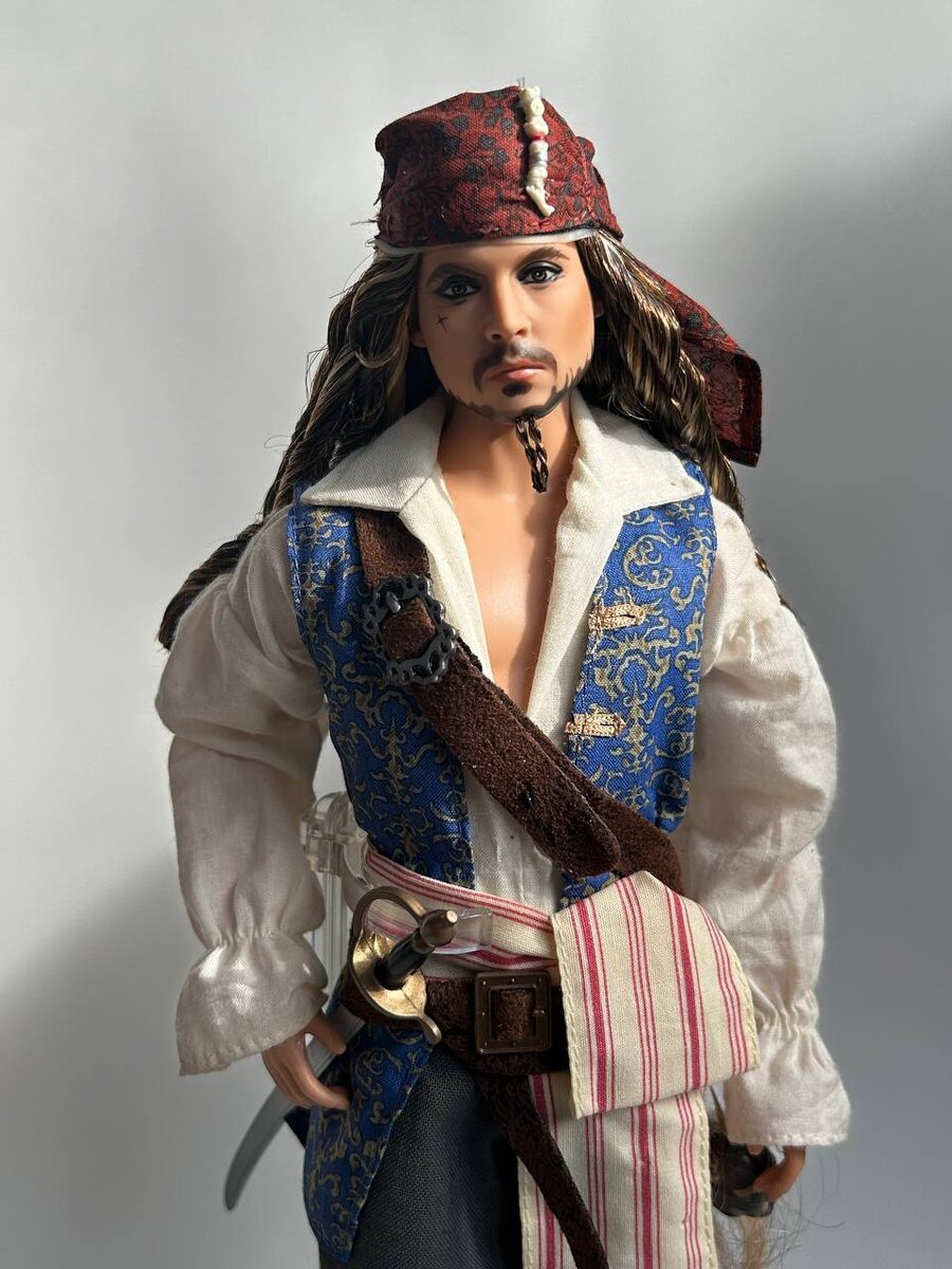 Портретная кукла капитан Джек Воробей