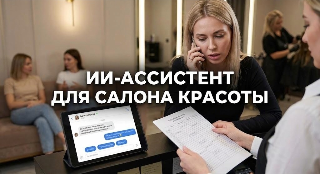 ИИ-ассистент записывает клиента в салон красоты через Telegram без участия администратора
