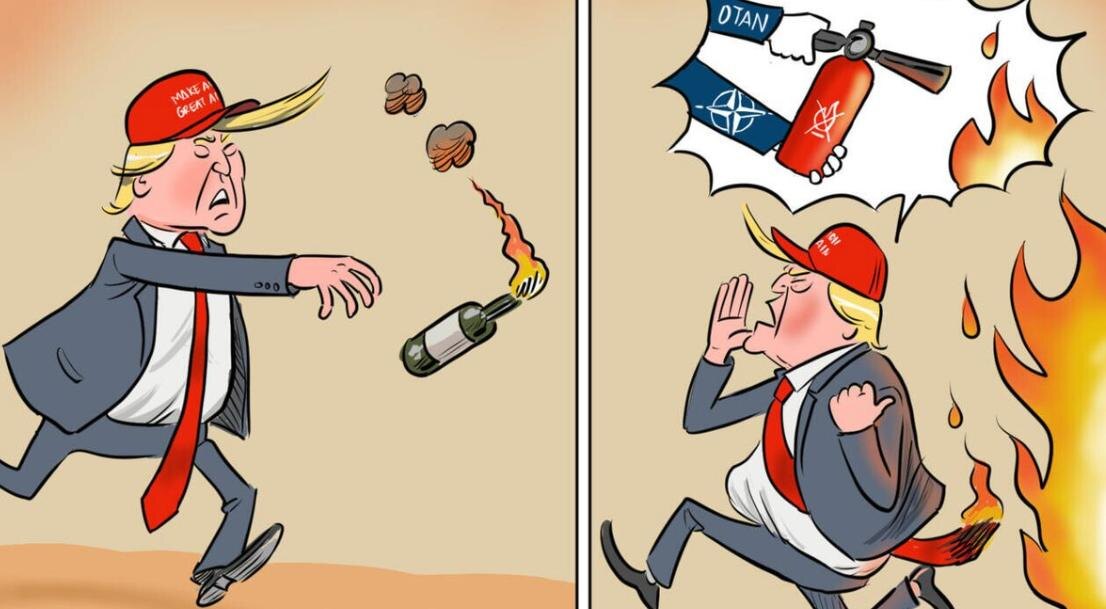 Карикатура из France24. Фото из открытых источников.