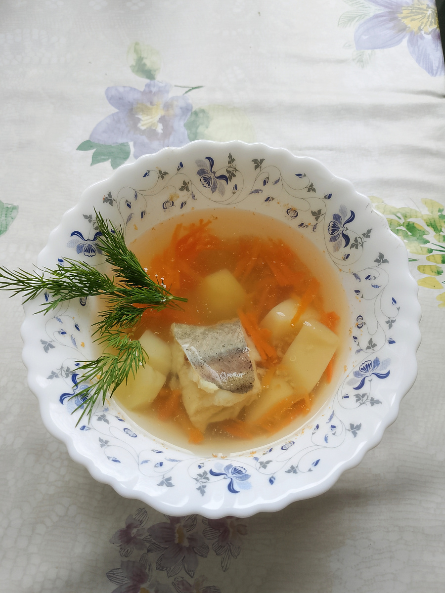 Суп с минтаем и киноа