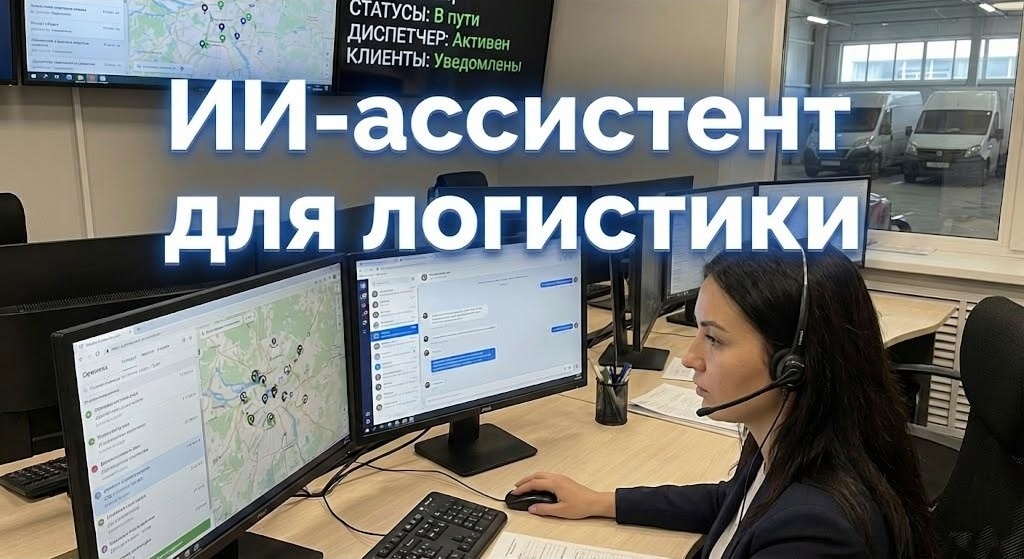 ИИ-ассистент автоматически уведомляет клиента о статусе доставки в Telegram без участия диспетчера
