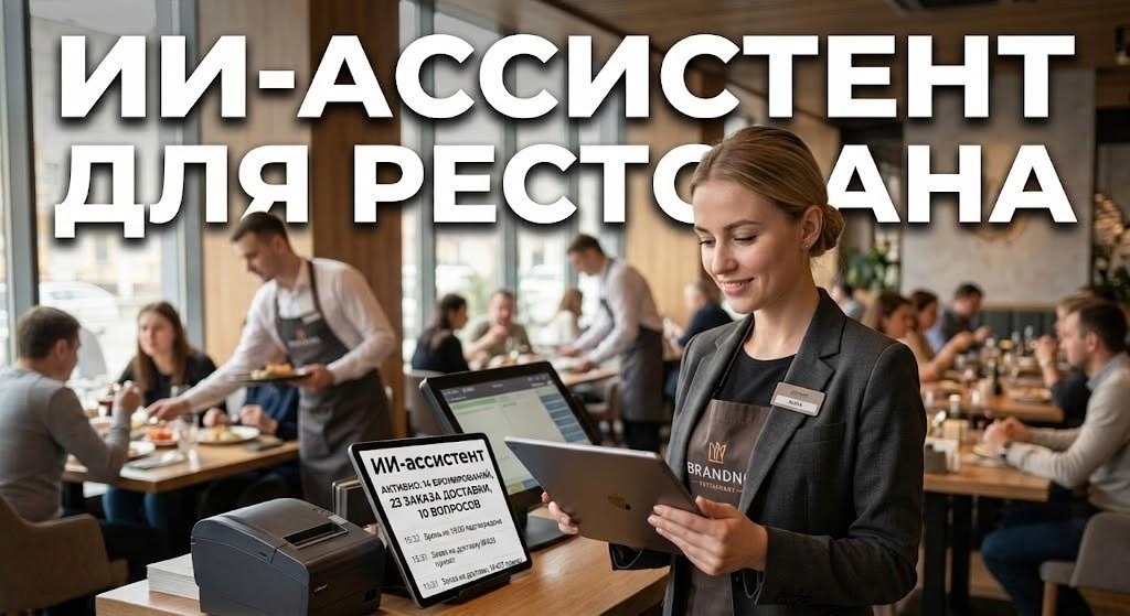 ИИ-ассистент принимает заказ на доставку из ресторана в Telegram без участия администратора