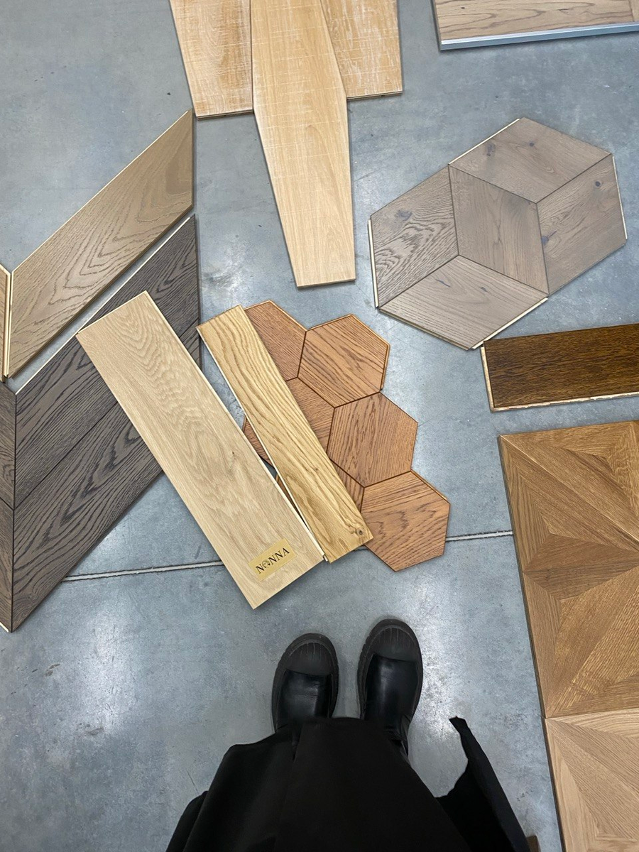 Разные виды напольных материалов