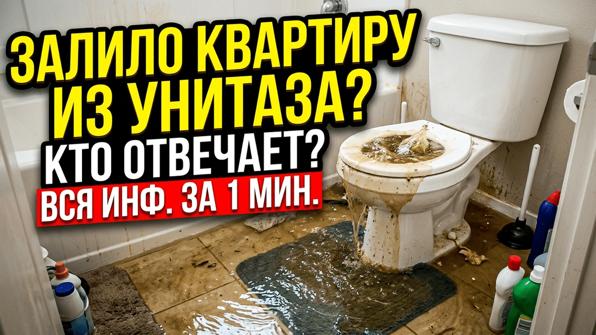 Затопило квартиру из унитаза  квартиру затопило из канализации 