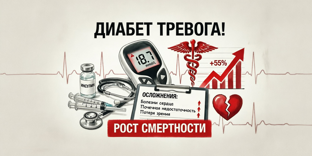 6 миллионов больных и еще столько же скрытых пациентов: что происходит с диабетом в России🚨