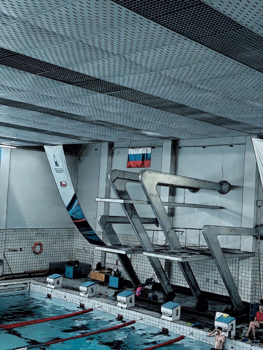 Это - вышка для прыжков в воду в Оренбурге!