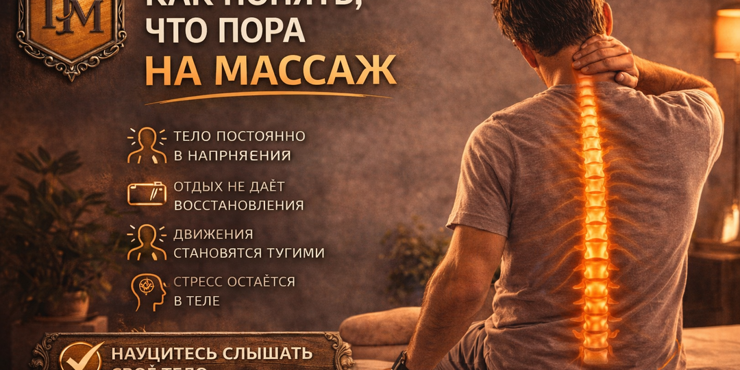 Как понять, что пора на массаж