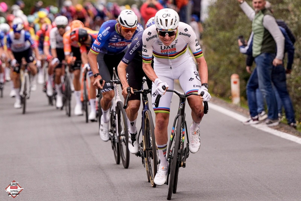 Тадей Погачар, Том Пидком и Матье ван дер Пул  📷
