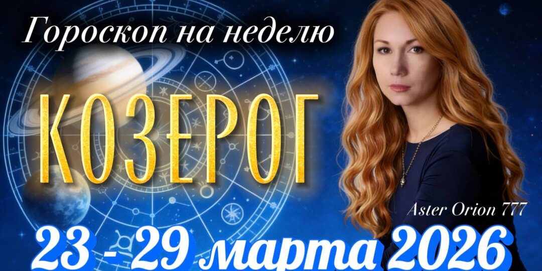 ♑️ КОЗЕРОГ(Гороскоп с 23 по 29 марта 2026 года)