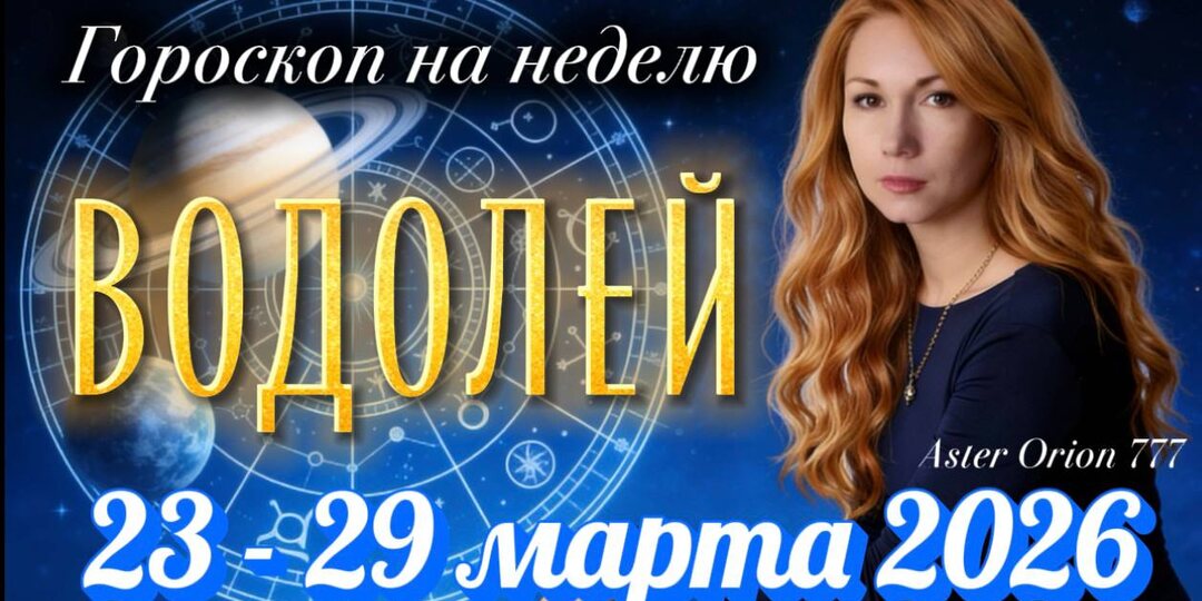 ♒️ ВОДОЛЕЙ (Гороскоп с 23 по 29 марта 2026 года)