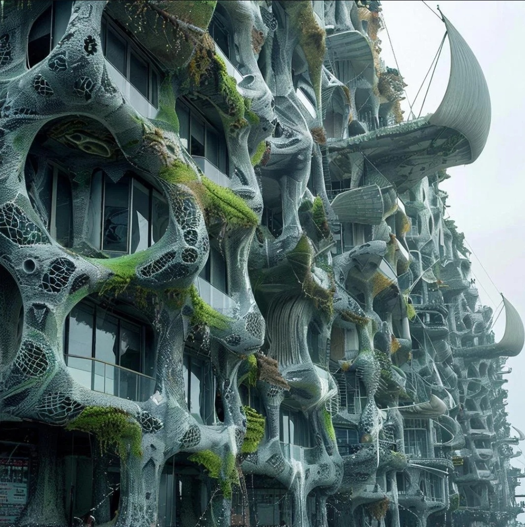 Фасад биодома. Фьючерспектива Кругозор Проектировшика