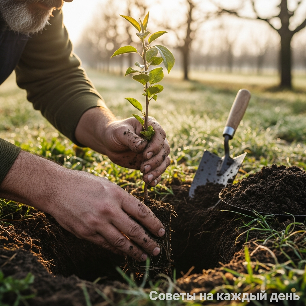 Правильная посадка - это фундамент здоровья и долголетия вашего плодового дерева.