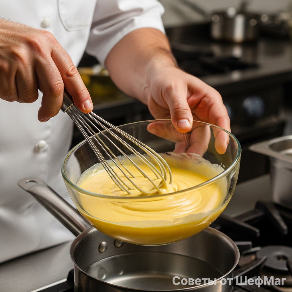 Правильная консистенция соуса - он должен плавно стекать с ложки.