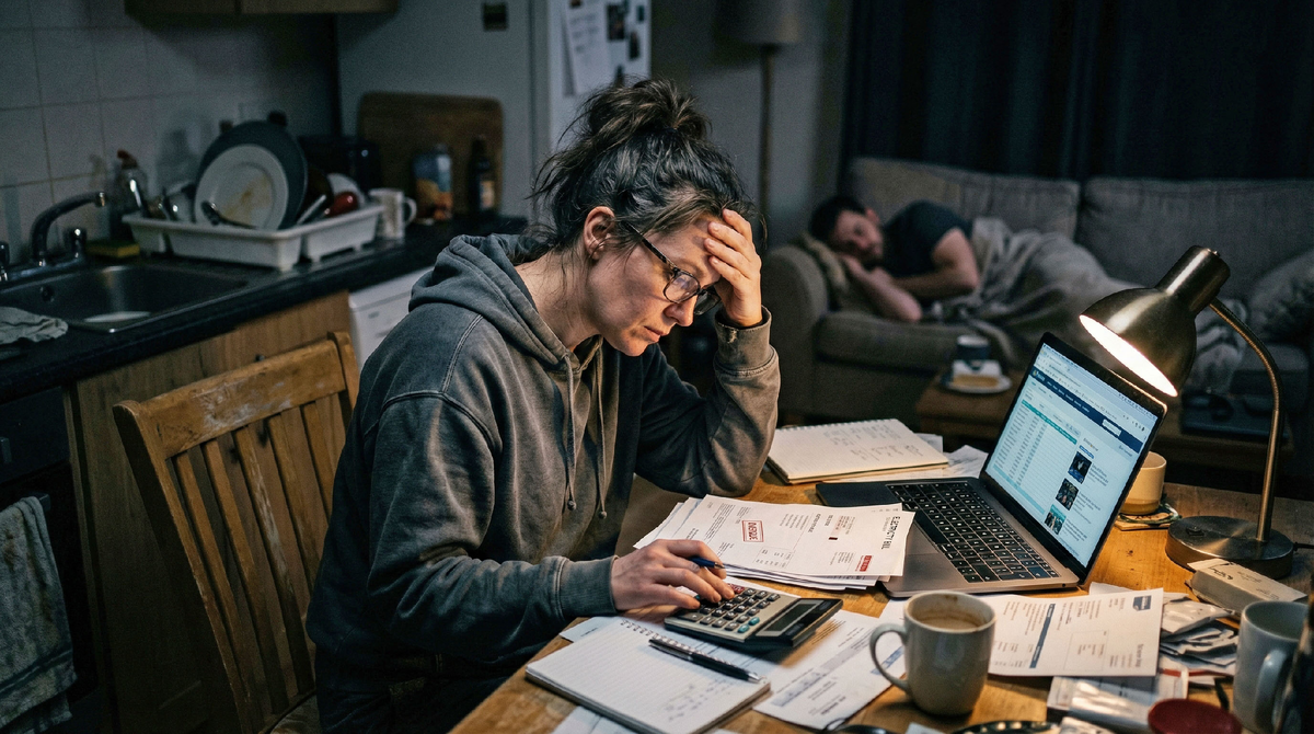 Она работала на двух работах, чтобы платить ипотеку, пока Вадим «искал себя»