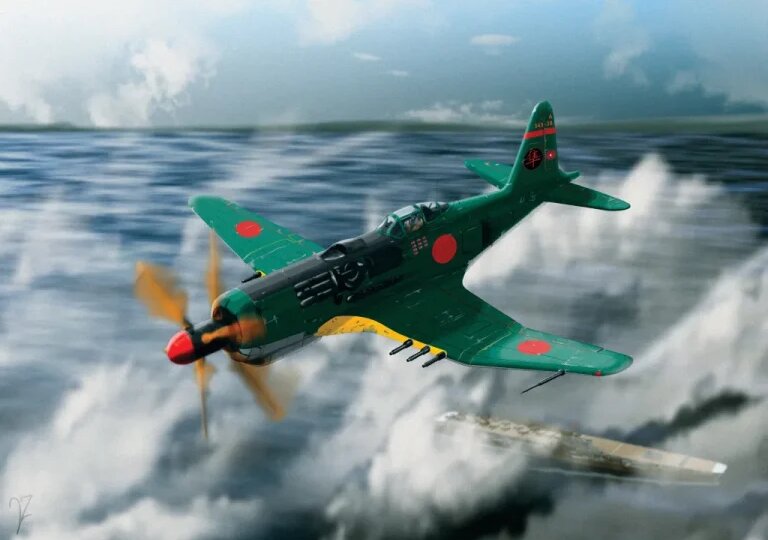 Последний небесный самурай. Mitsubishi A8M «Arashi/Raiu» – главный истребитель сражающейся Японии