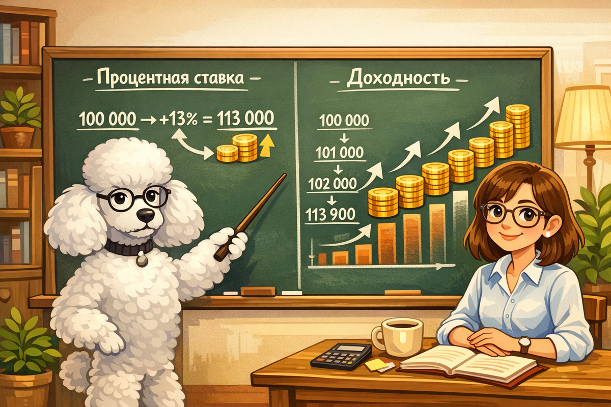 Не путаем доходность и ставку