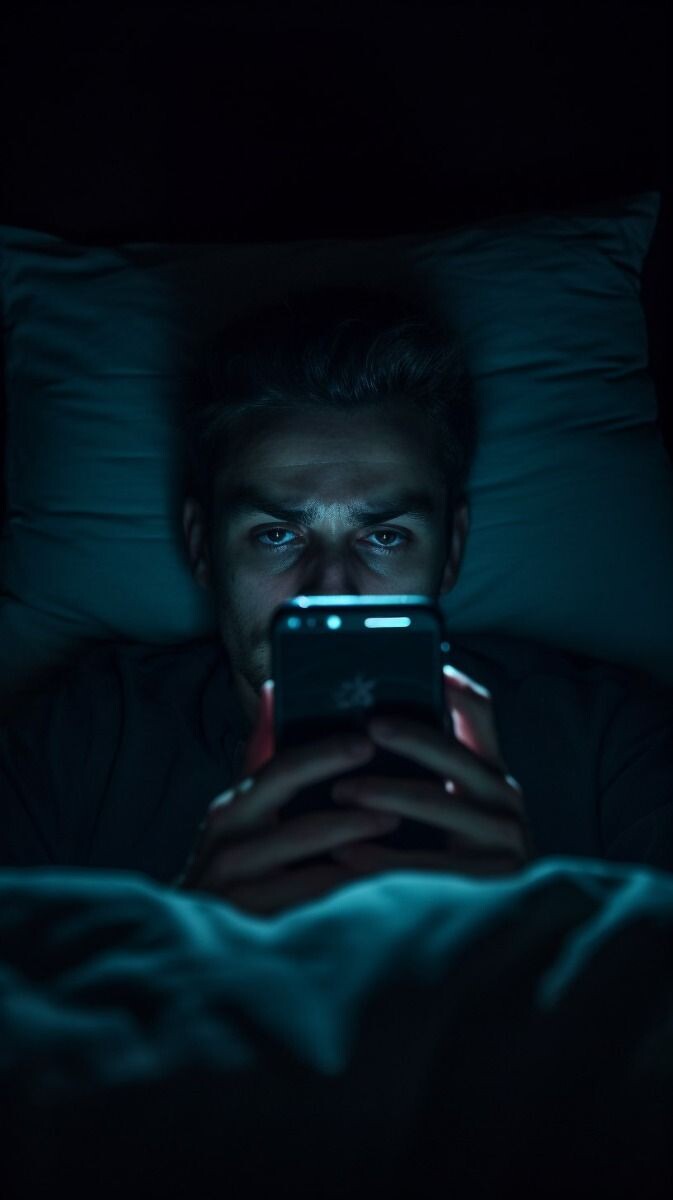 Синий свет экрана подавляет выработку мелатонина — гормона сна