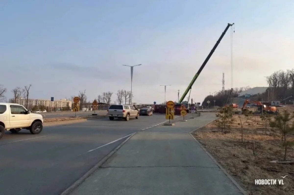    На Русском острове участок проспекта перекроют до 25 июля из-за ремонта