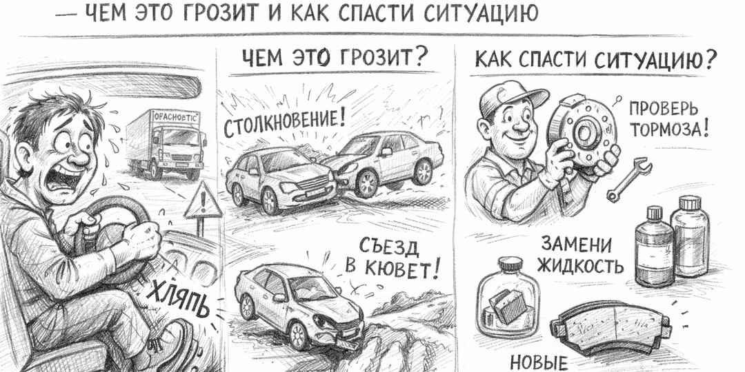 ТОРМОЗА СТАЛИ МЯГКИМИ — ЧЕМ ЭТО ГРОЗИТ И КАК СПАСТИ СИТУАЦИЮ